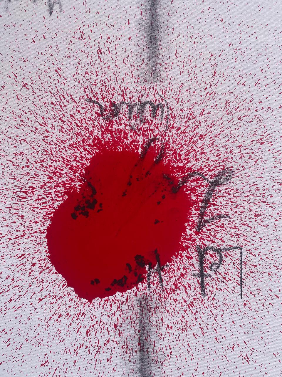 Art_Mexican_Alexandra_Schurmann_Belendez_The_Process_Magic_is_not_Logic_dripped_red_on_message